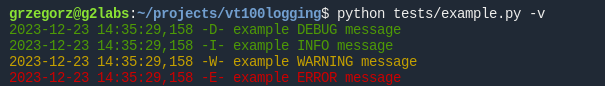 vt100logging terminal screenshot